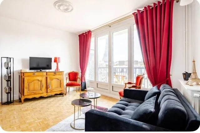 Apartmán Vue Imprenable Sur La Tour Eiffeil Paříž